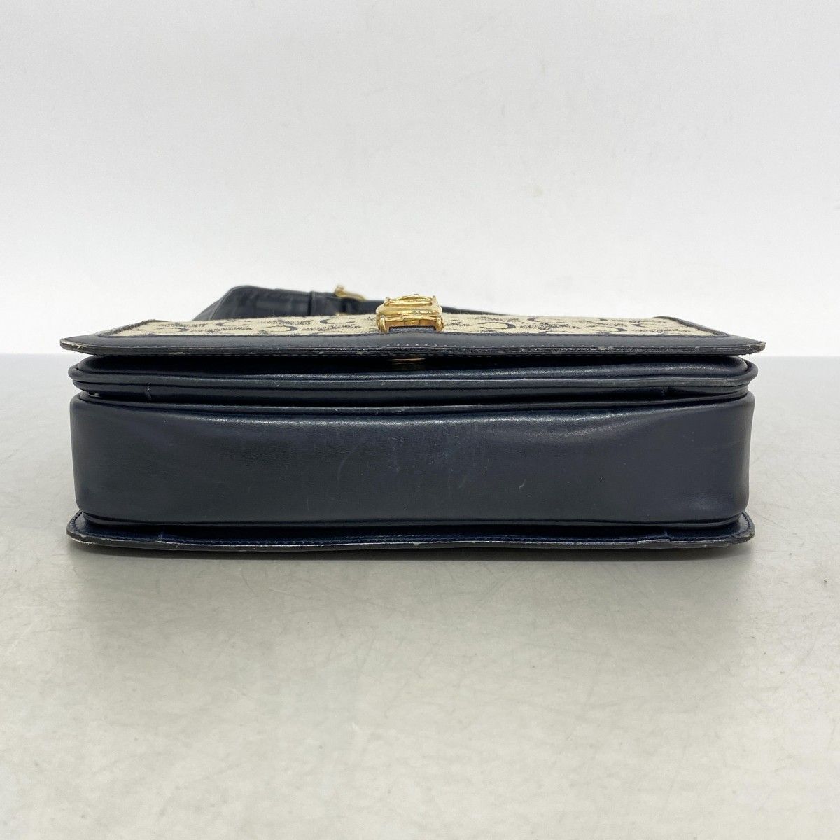 5pa0234】セリーヌ ショルダーバッグ Cマカダム 馬車金具 キャンバス