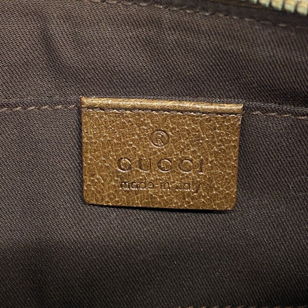 5pa0238】グッチ ポーチ GGキャンバス 120940 キャンバス ブラウン