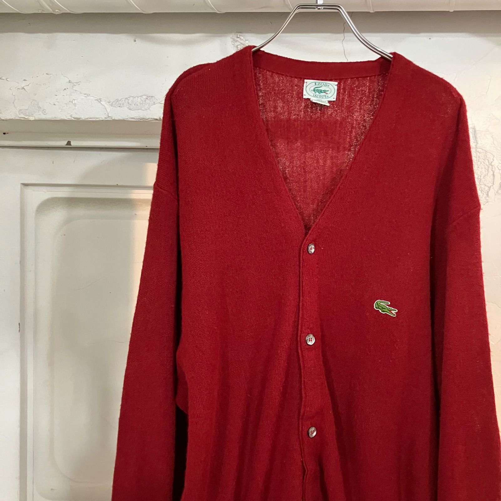 90s IZOD LACOSTE / アイゾッド ラコステ アクリルカーディガン USA製