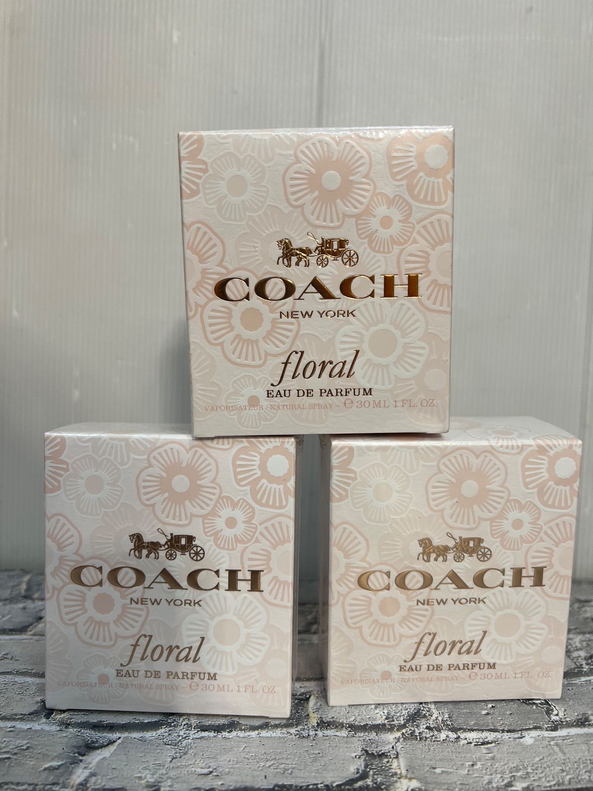 COACH コーチ フローラル オードパルファム 30 ml 3箱セット H 71205-1 sh