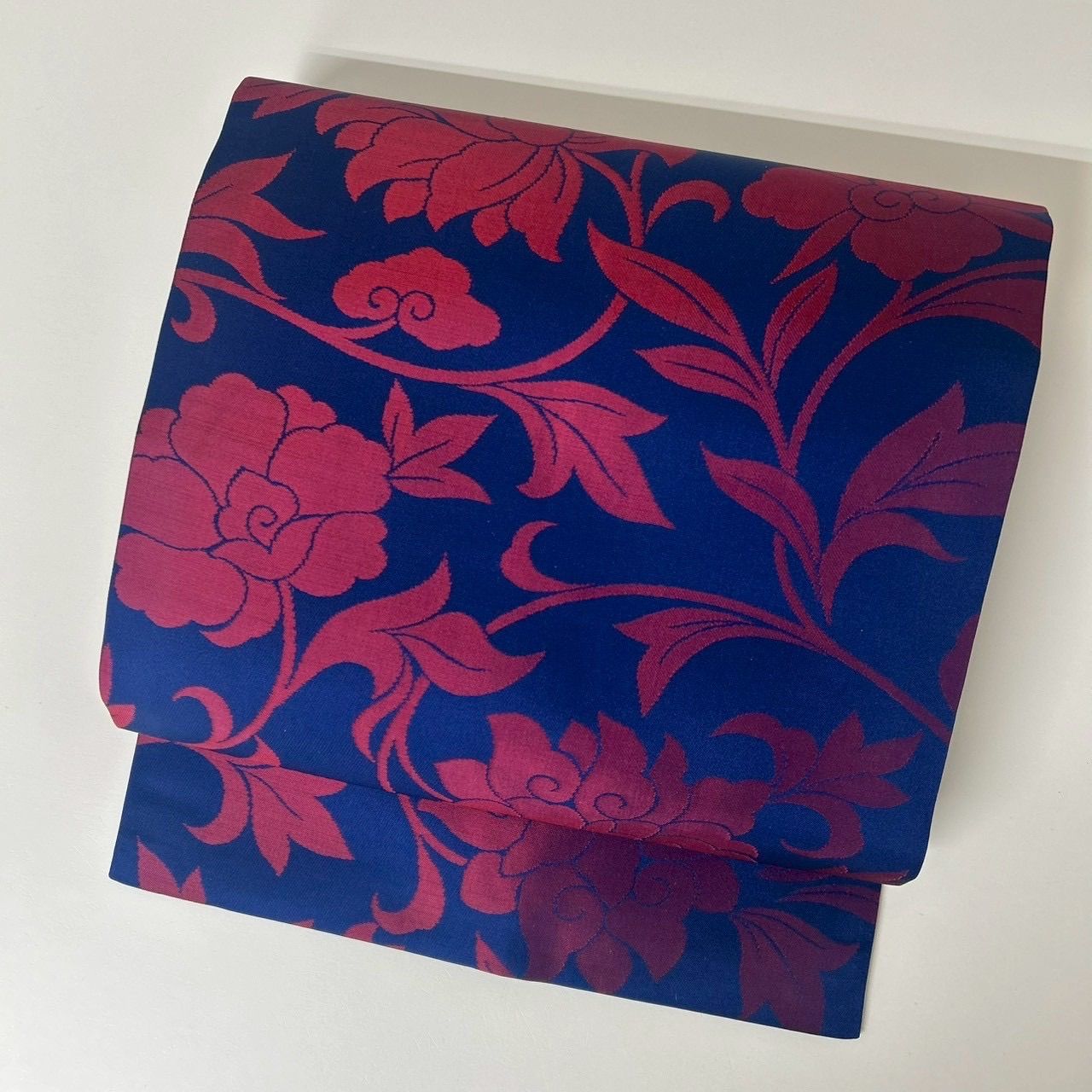 名古屋帯 正絹 美しい花唐草 九寸 MA-1827 - メルカリ