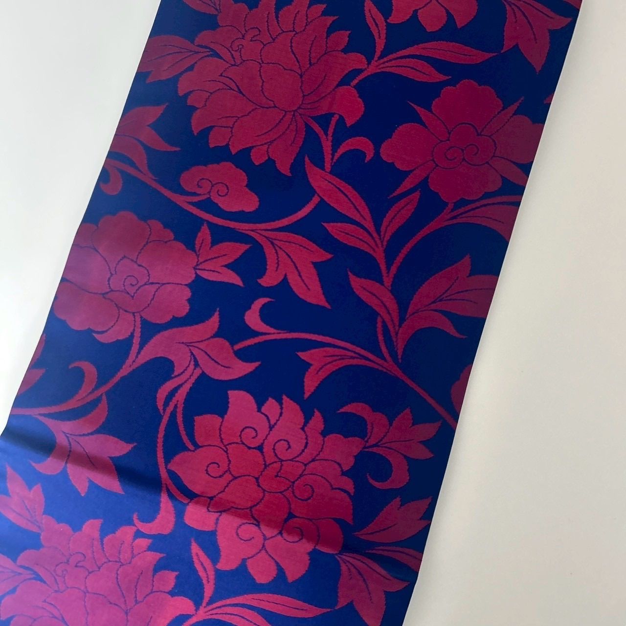 名古屋帯　花唐草　正絹 名古屋帯 正絹 美しい花唐草 九寸 MA-1827 - メルカリ