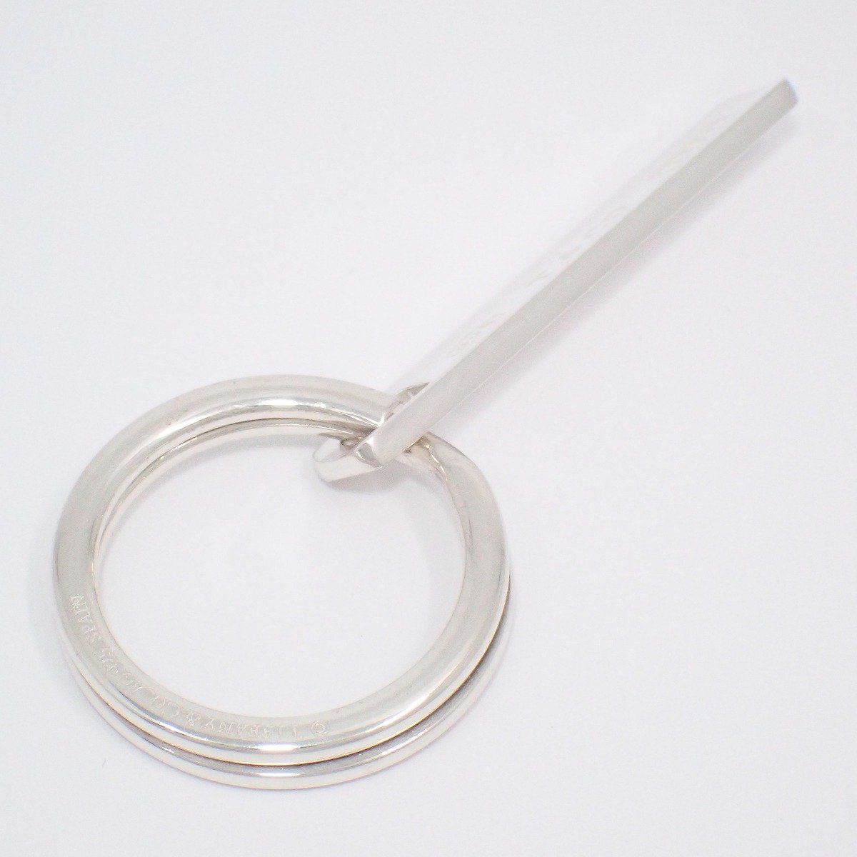 TIFFANY＆Co. ティファニー 1837 プレート キーリング シルバー925【い