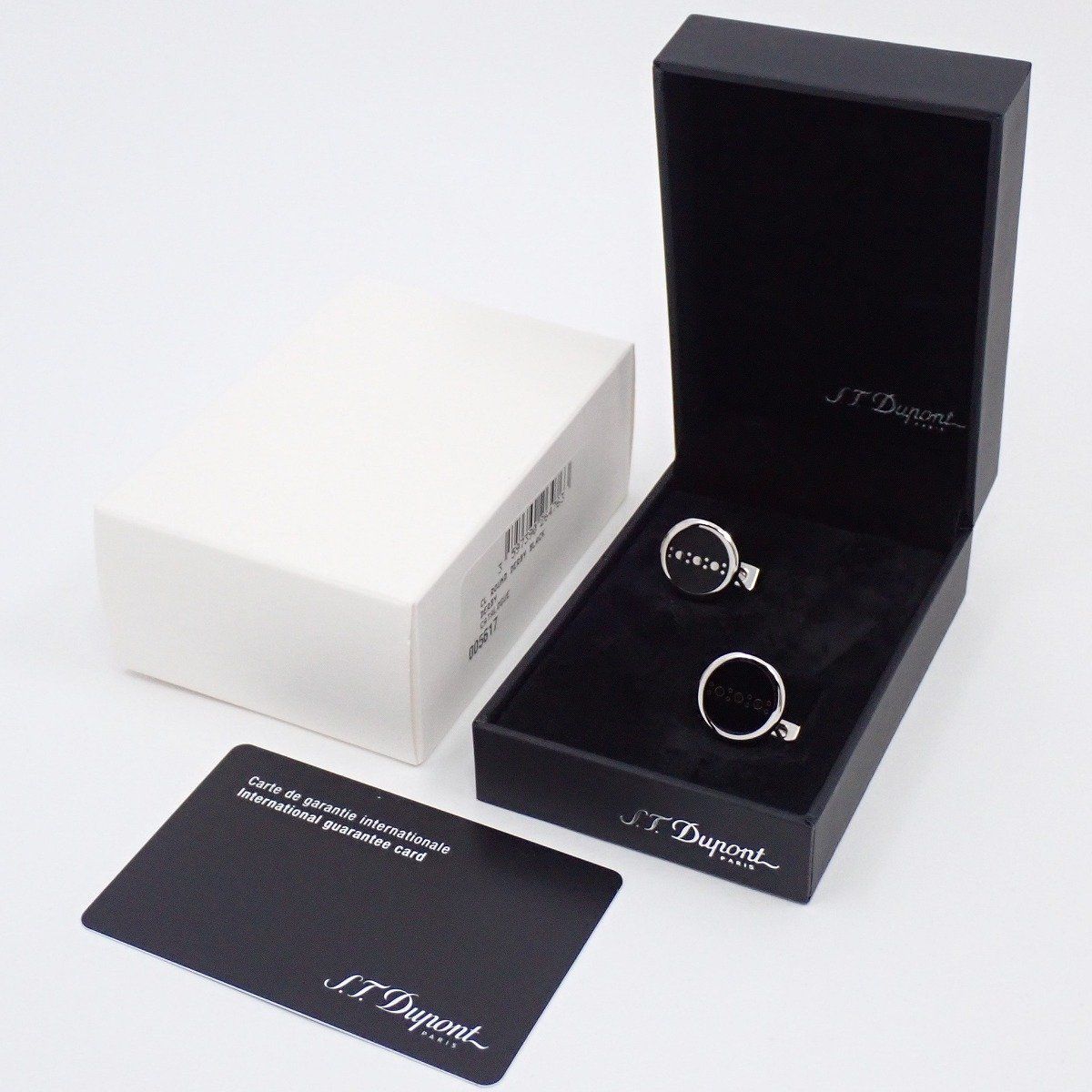 美品】S.T.Dupont デュポン ラウンド ダービー カフス カフリンクス