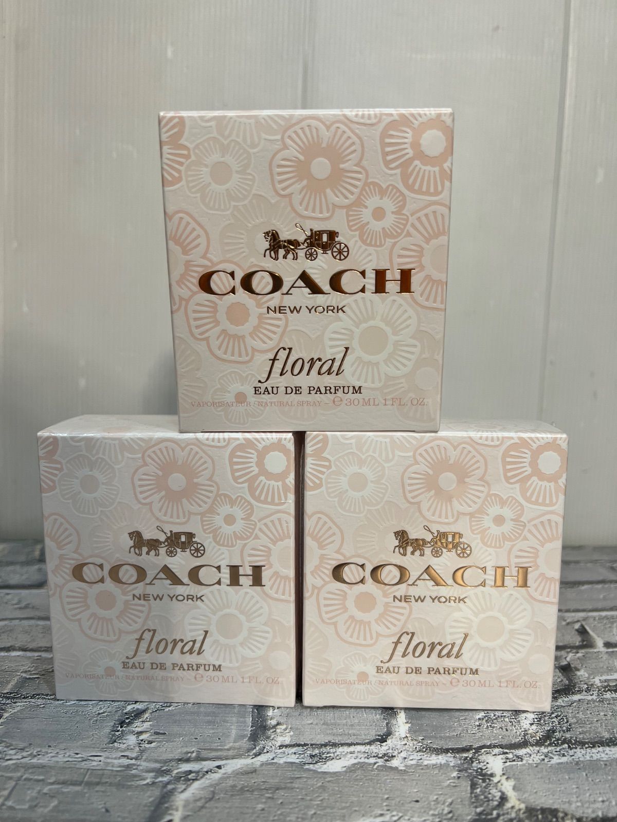 COACH コーチ オードパルファム フローラル 30 ml 3箱セット H 71205-2 sh