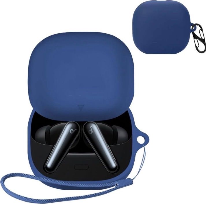 For Anker Soundcore Liberty 5 ケース 紛失防止用のフックを搭載した