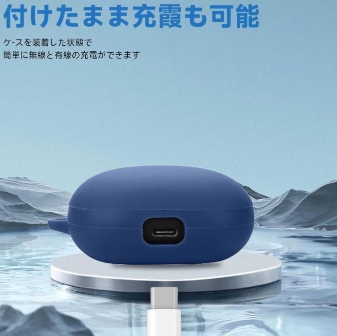 For Anker Soundcore Liberty 5 ケース 紛失防止用のフックを搭載した