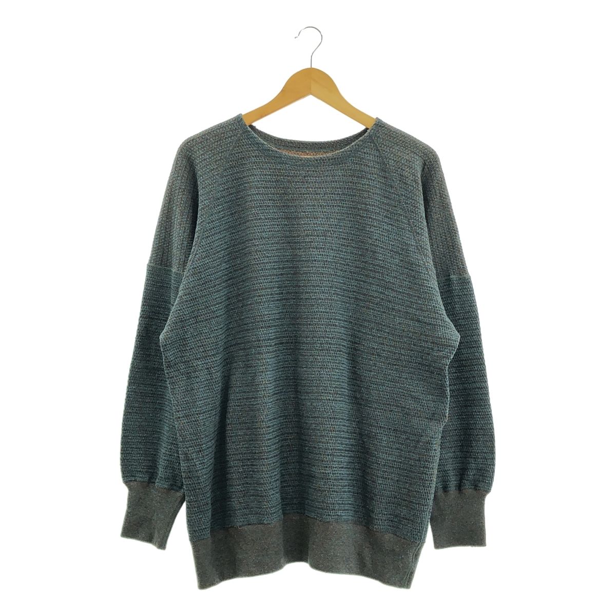 Olde Homesteader ホームステッダー YOUTH THERMAL CREW NECK LONG SLEEVE サーマル ロングスリーブカットソー 46 ブルー メンズ