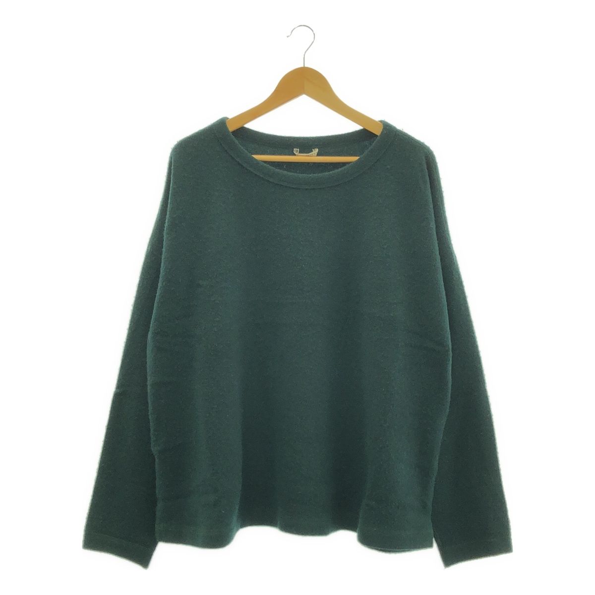 ARTS-SCIENCE アーツアンドサイエンス カシミヤフリース オーバーサイズ クルーネックニット 3 グリーン メンズ