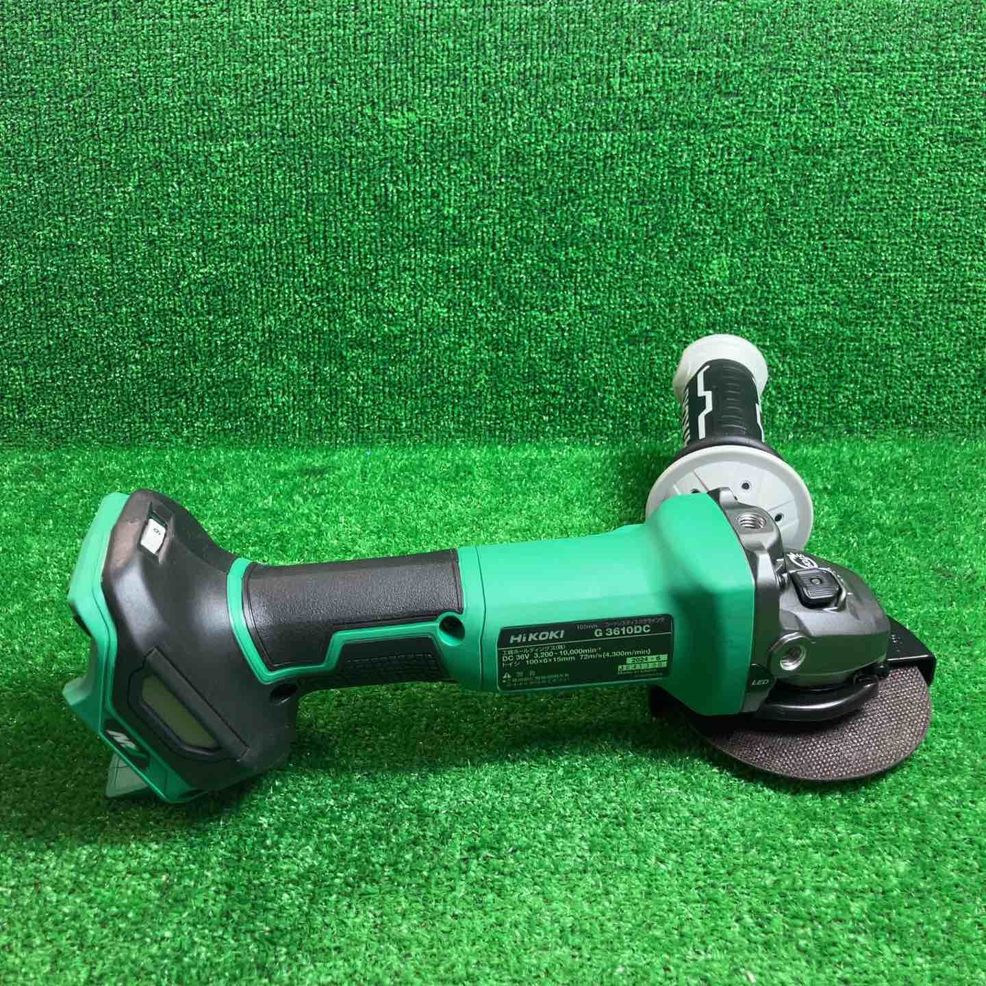ハイコーキ HIKOKI 旧 日立工機 100 mmコードレスディスクグラインダ G 3610 DC NN