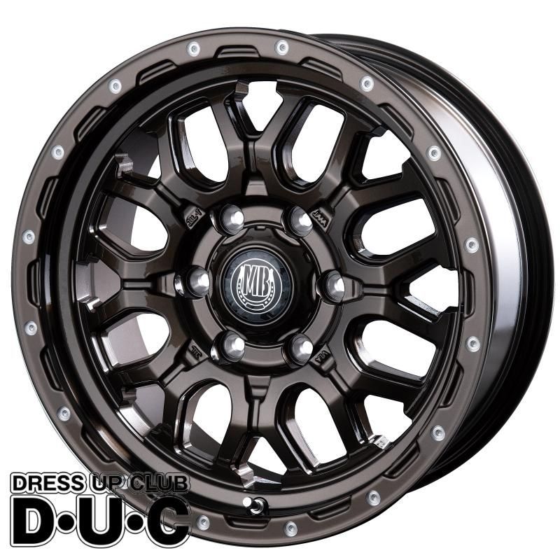 ハイエース アルミホイール 15インチ 4本セット MUD BAHN XR 800 M GBR PP グロスブロンズ ピアスポリッシュ 15 6 0 139 7 33 法人