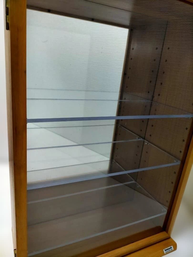 送料無料】 ナカバヤシ コレクションケース 木製 ガラス扉 アクリル棚