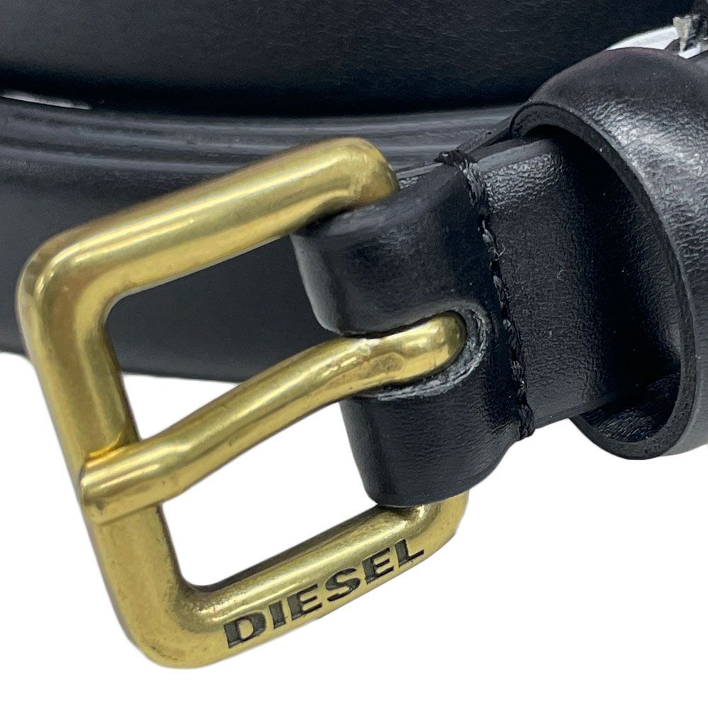 DIESEL ブラック ベルト 専用袋付き DIESEL ブラックベルト 75/30 収納
