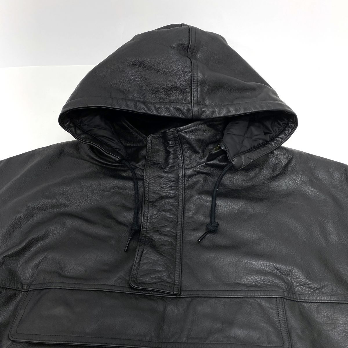SUPREME シュプリーム × NIKE ナイキ Leather Anorak Bomber レザー 