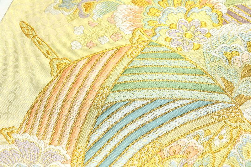 記念感謝祭【仕立無料】西陣名門宮田織物謹製☆伝統工芸箔綾錦唐花織