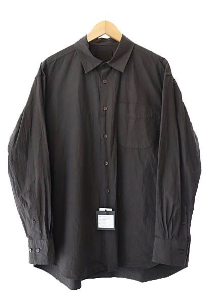 YOKO ヨーコサカモト 25 AW Regular Collar Shirt レギュラー 長袖 シャツ YS-25 AW-62 S 茶ブラウン ブランド古着ベクトル 251204