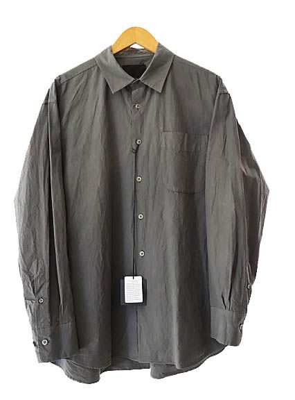 YOKO ヨーコサカモト 25 AW Regular Collar Shirt レギュラー 長袖 シャツ YS-25 AW-62 S ZAKURO チャコール ブランド古着ベクトル 251204