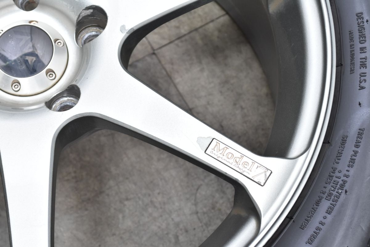  製タイヤ付 AVS モデル7 18 in 7 5 J 50 PCD 114 3 BFグッドリッチ 225 60 R BT BS 9 レガシィアウトバック CR V CX 18インチ タイヤ ホイールセット