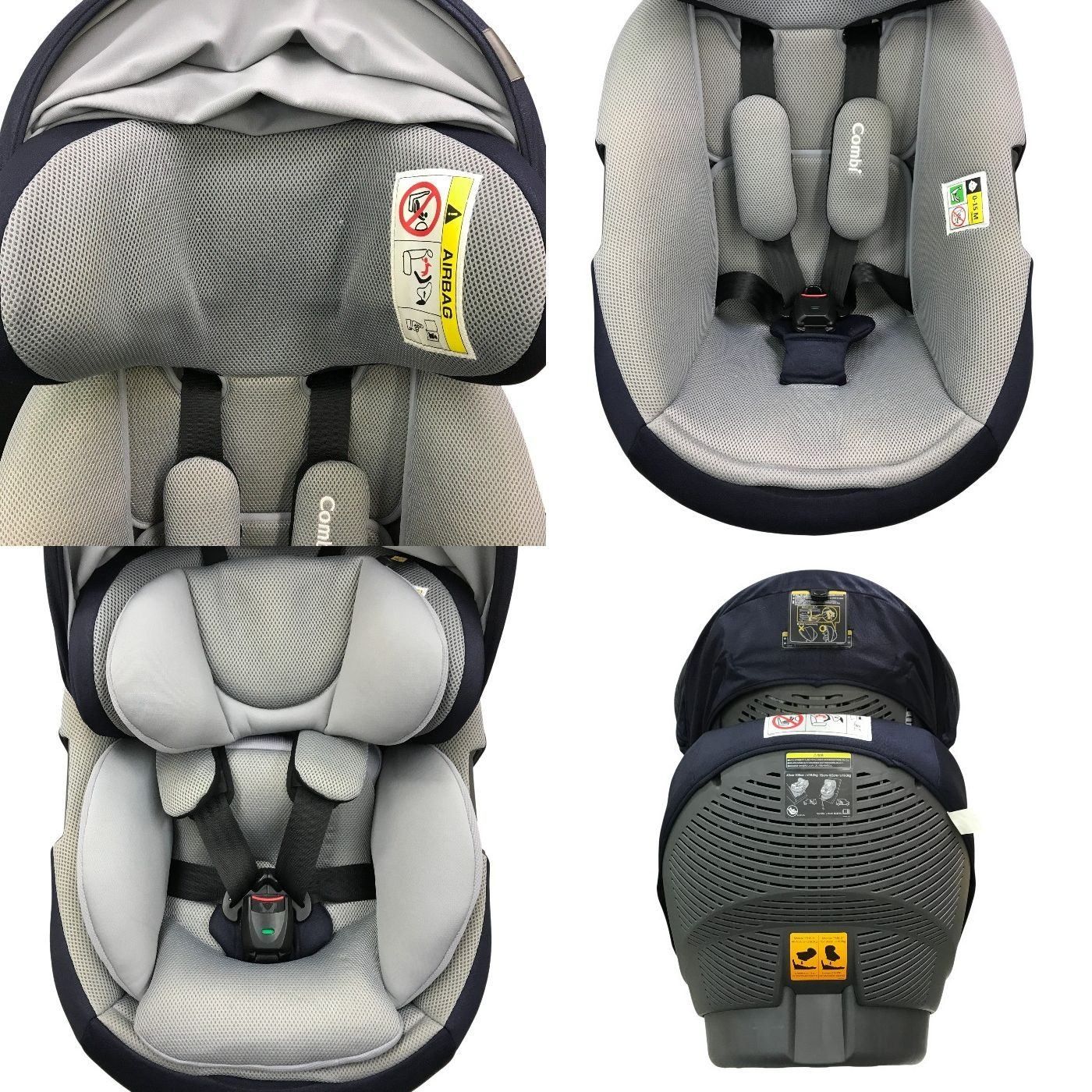  Combi コンビ ホワイトレーベル THE S ISOFIX エッグショック チャイルドシート R 129適合 360°回転 セパレート ネイビー ZB-690 NB T 1 車用チャイルドシート チャイルドシート