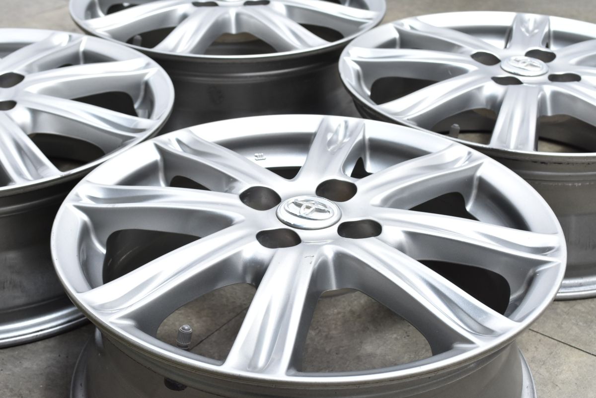 程度良好品 トヨタ ヴィッツ RS 16 in 6 J 51 PCD 100 4本セット 交換用 スタッドレス用に アクア ヤリス カローラフィールダー