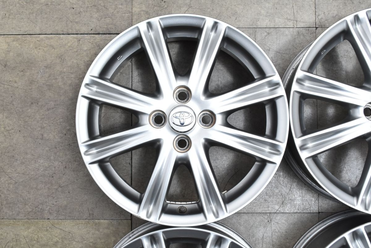  程度良好品 トヨタ ヴィッツ RS 16 in 6 J 51 PCD 100 4本セット 交換用 スタッドレス用に アクア ヤリス カローラフィールダー 16インチ ホイール