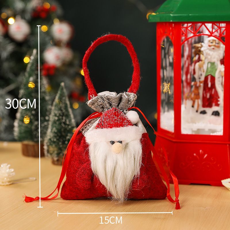 3個セット】クリスマスプレゼントバッグ 巾着 ギフト袋 - メルカリ