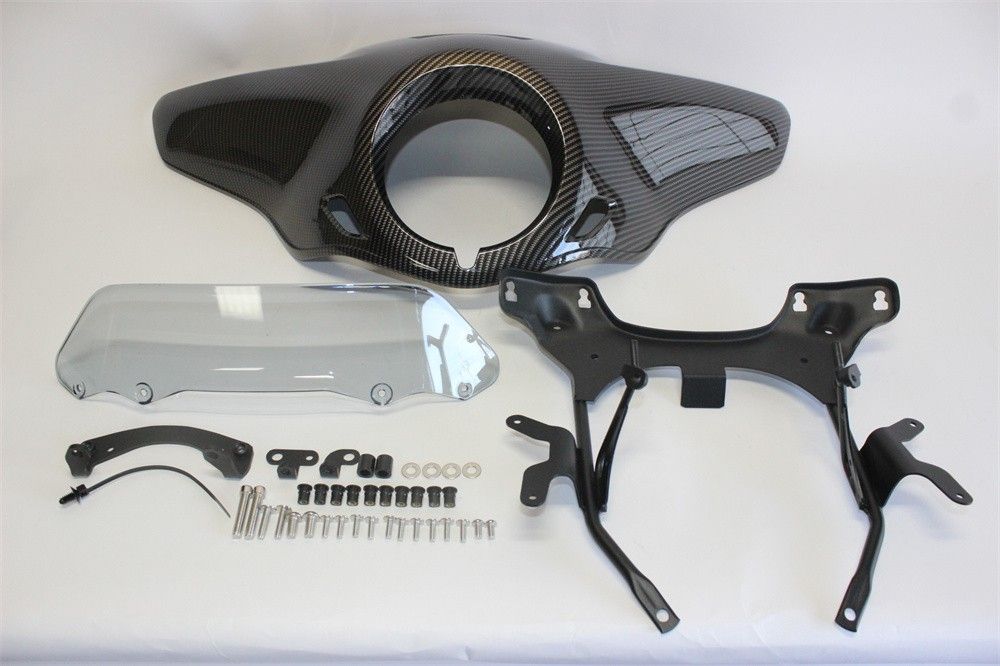Rebel 250 500 レブル250 2020 2025 スクリーンカウルセット ウインドシールド カーボン調XライトスモークB