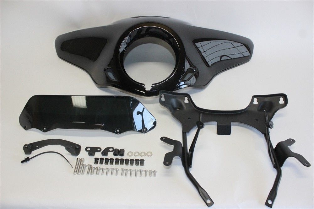 Rebel 250 500 レブル250 2020 2025 スクリーンカウルセット ウインドシールド 黒艶ありXスモークB