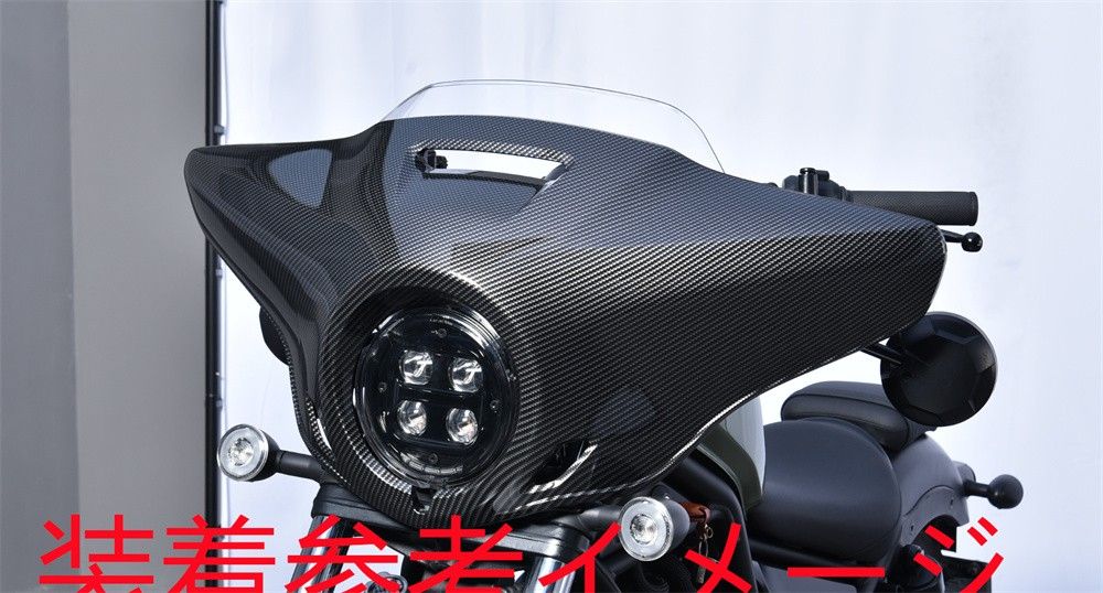 Rebel250/500 レブル250/500 2020-2025 スクリーンカウルセット ウインドシールド 黒艶ありXスモークB