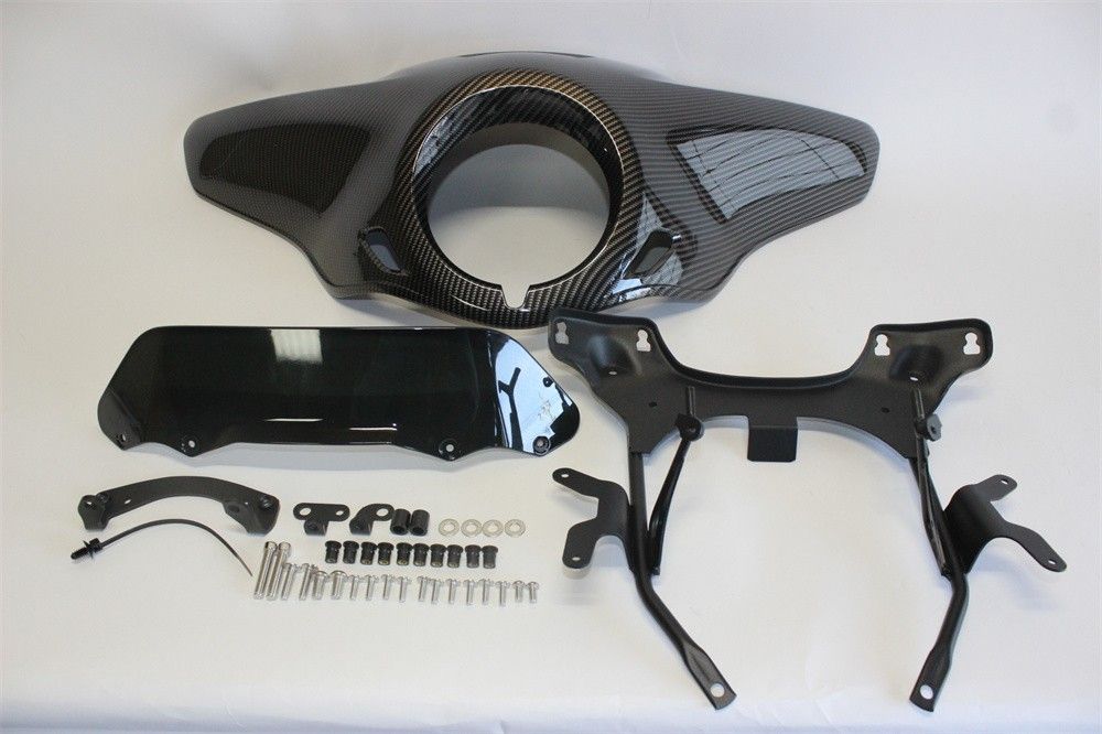 Rebel 250 500 レブル250 2020 2025 スクリーンカウルセット ウインドシールド カーボン調XスモークB