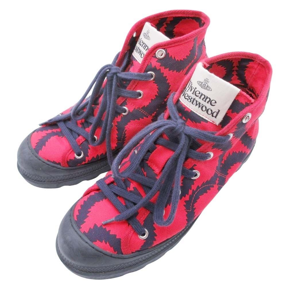 ちょいセール中！Vivienne Westwoodスクイグル スニーカー 美品 Vivienne Westwood ヴィヴィアンウエストウッド スクイグル柄