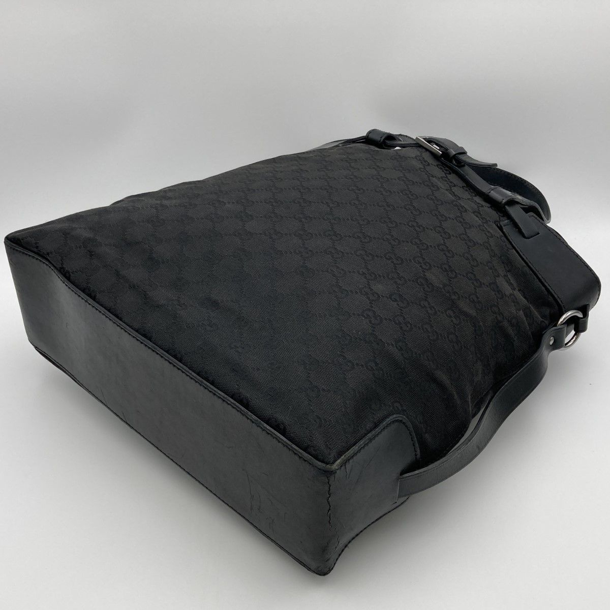 GUCCI グッチ 107756 トートバッグ ブラック シルバー金具 GG