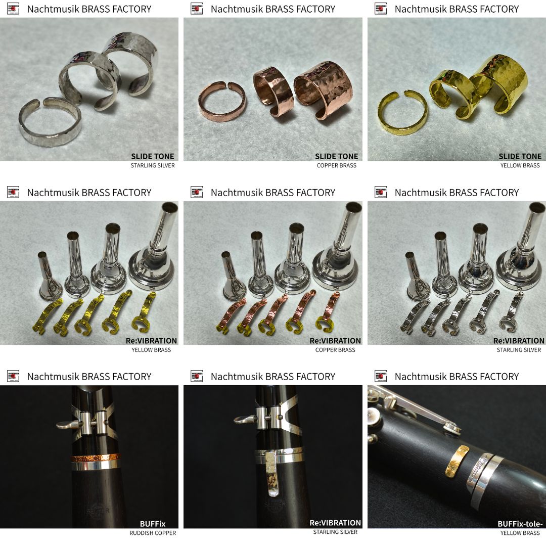 SLIDETONE】YELLOW BRASS 5mm×2個 より効果の高い2個使用セット