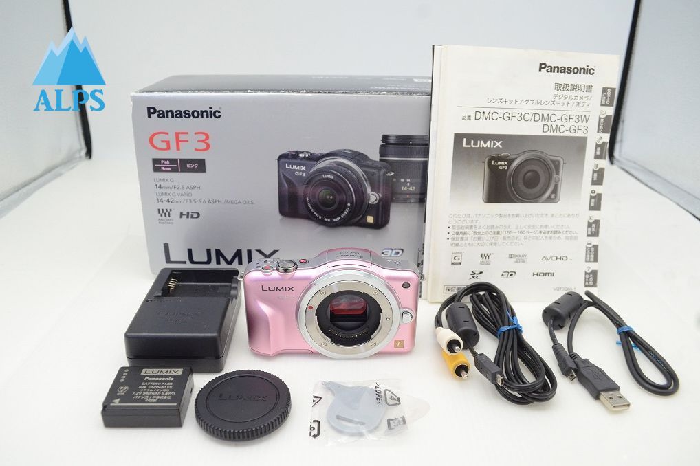 美品 Panasonic パナソニック LUMIX DMC-GF3 ボディ ミラーレス一眼