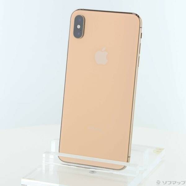 中古品〕 iPhoneXS Max 64GB ゴールド MT6T2J／A SIMフリー【251