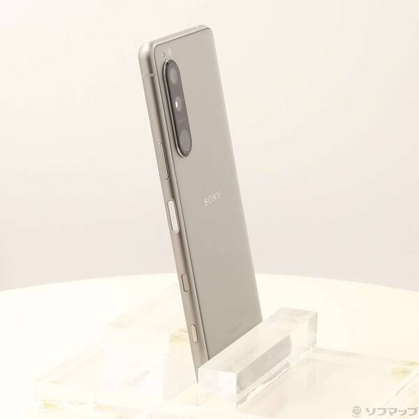 中古品〕 Xperia 5 III 128GB フロストシルバー SO-53B docomo SIM