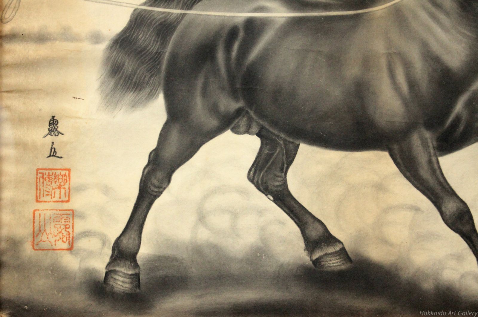 露山 「馬」 肉筆 絵画 - メルカリ