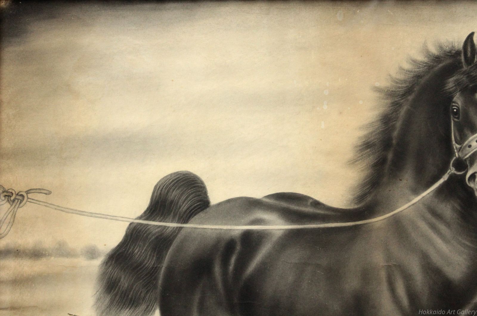 露山 「馬」 肉筆 絵画 - メルカリ