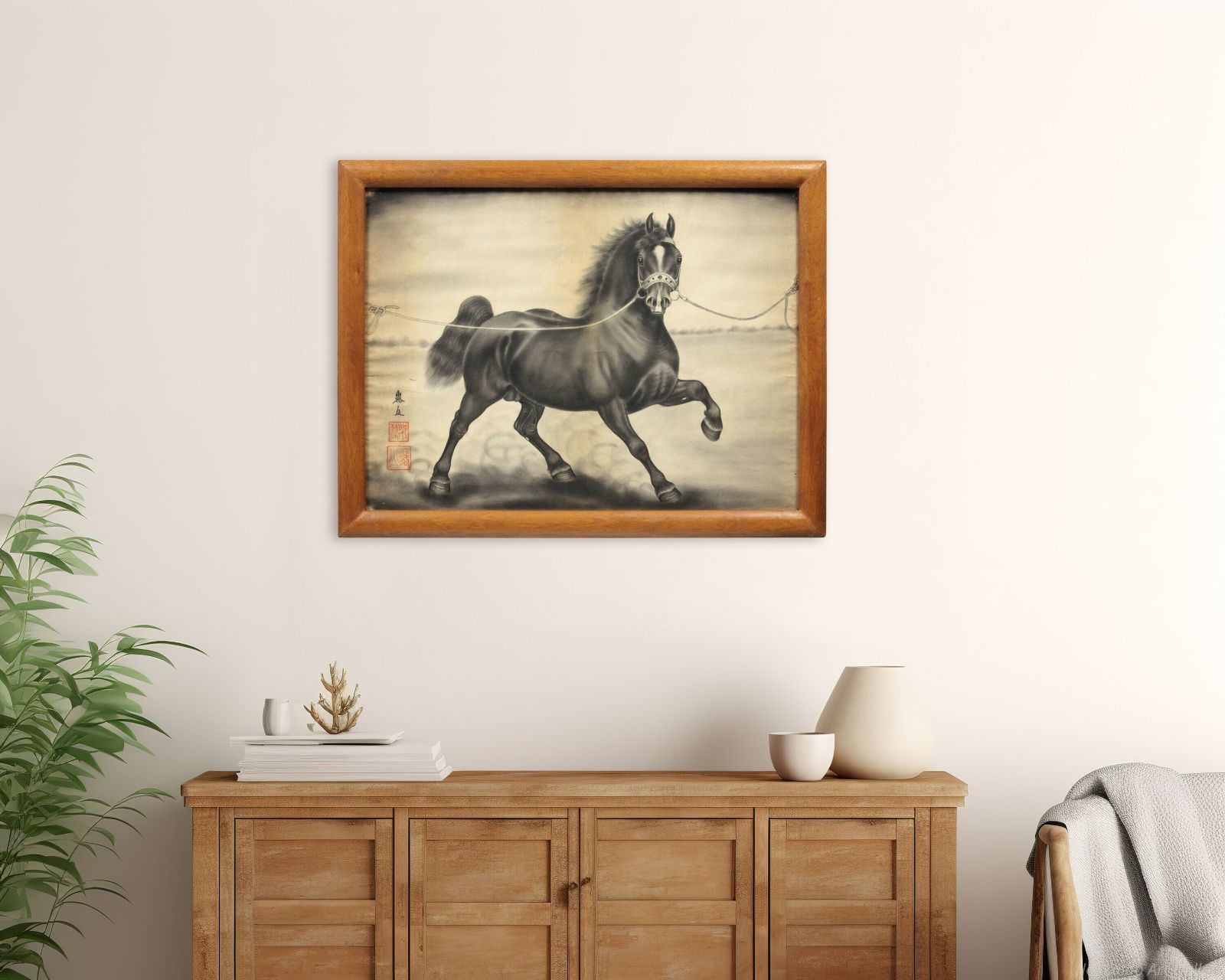 露山 「馬」 肉筆 絵画 - メルカリ