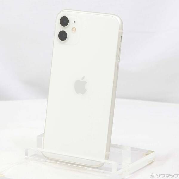 流行のアイテム Apple iPhone 11 64GB ホワイト 本体 SIM AU です。