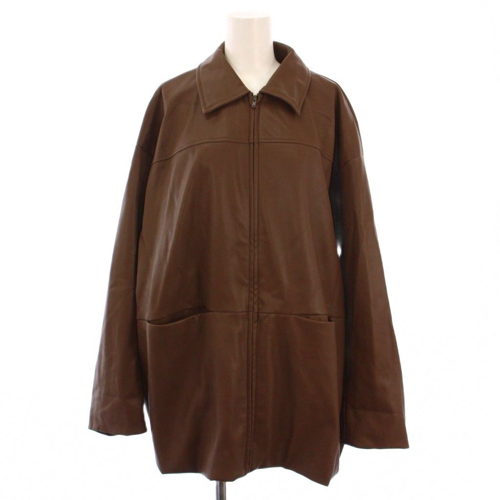 グリーミー Gleamy 24AW フェイクレザーブルゾン ジャケット ジップ