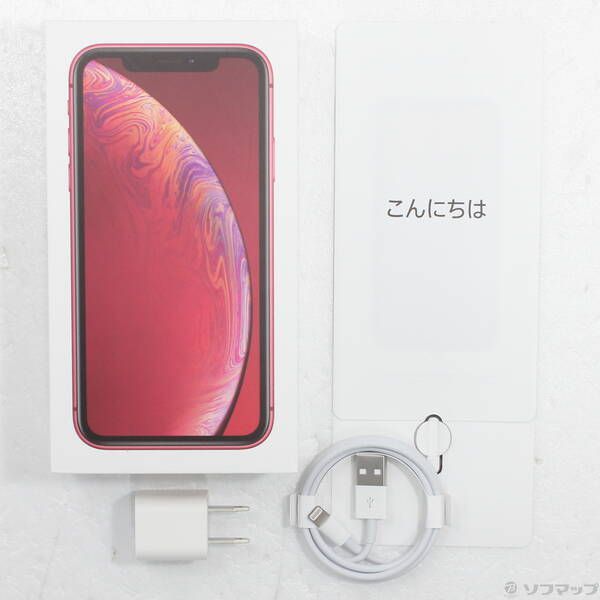 中古品〕 iPhoneXR 128GB プロダクトレッド MT0N2J／A SIMフリー【344