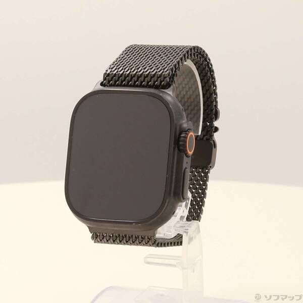 〔 品〕 Apple Watch Ultra 2 GPS Cellular 49 mm ブラックチタニウムケース ブラックチタニウムミラネーゼループ 377