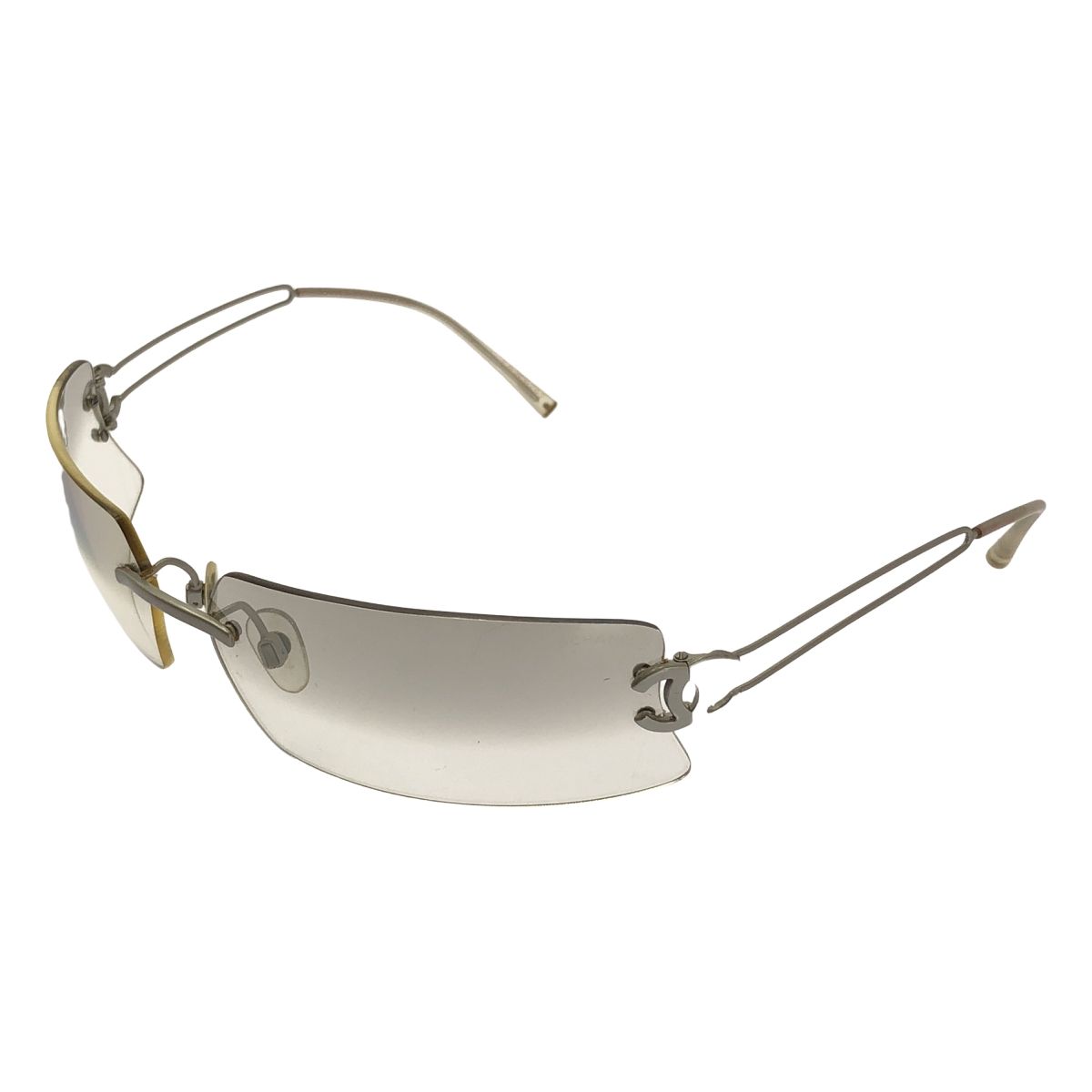 CHANEL / シャネル | ココマーク グラデーション レンズ サングラス | クリア | レディース