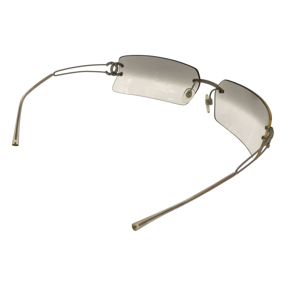 CHANEL シャネル ココマーク グラデーション レンズ サングラス クリア レディース