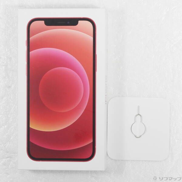 中古品〕 iPhone12 64GB プロダクトレッド MGHQ3J／A SIMフリー【348