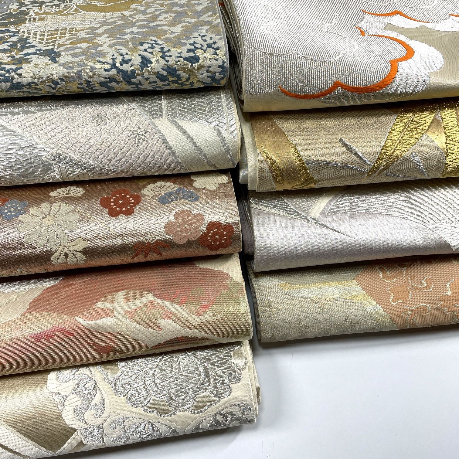 袋帯23本セット　まとめ売り　素材用　リメイク用 着付け練習 袋帯 9枚 正絹 帯まとめ売り 同梱購入歓迎 リメイク用 着付け練習用