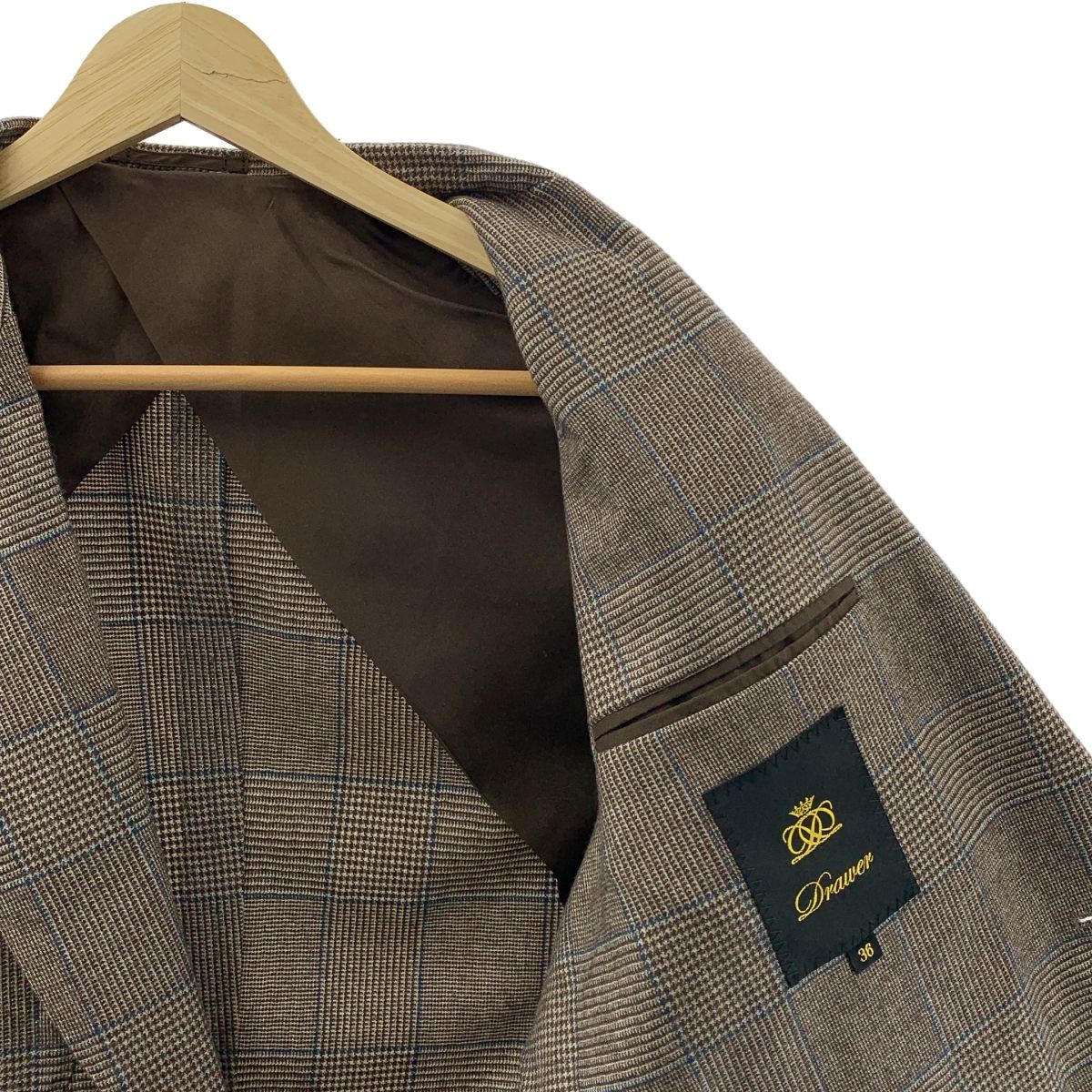 極美品！DRAWER　ドゥロワー　シアー素材　テーラードジャケット　シルク 極美品！DRAWER ドゥロワー シアー素材 テーラードジャケット シルク