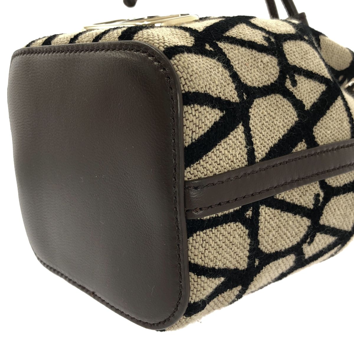  ヴァレンティノガラヴァーニ 2 way トワル イコノグラフ ミニバケットバッグ ダークブラウン ベージュ レディース その他 バッグ