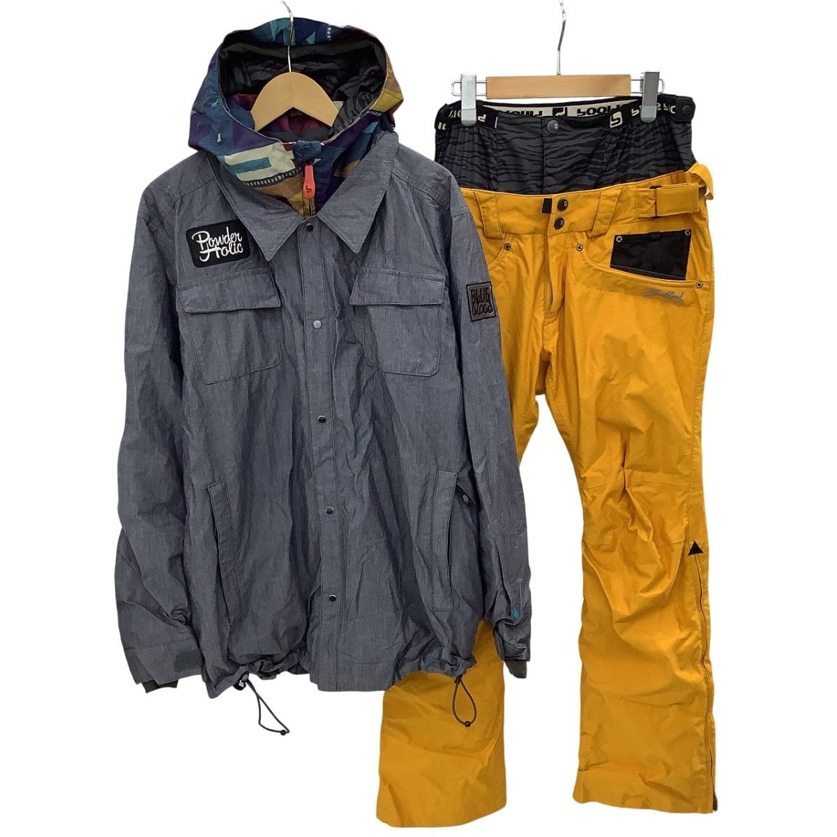 BLUE BLOOD ブルーブラッド スノボ ウェア スノーボード 上下セット BLUE BLOOD ブルーブラッド メンズ スノーウェア 上下セット SIZE 上L